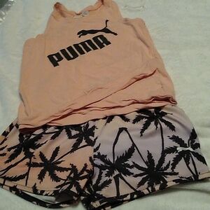 🌴 Puma Girls Size 6 Shorts Set🌴